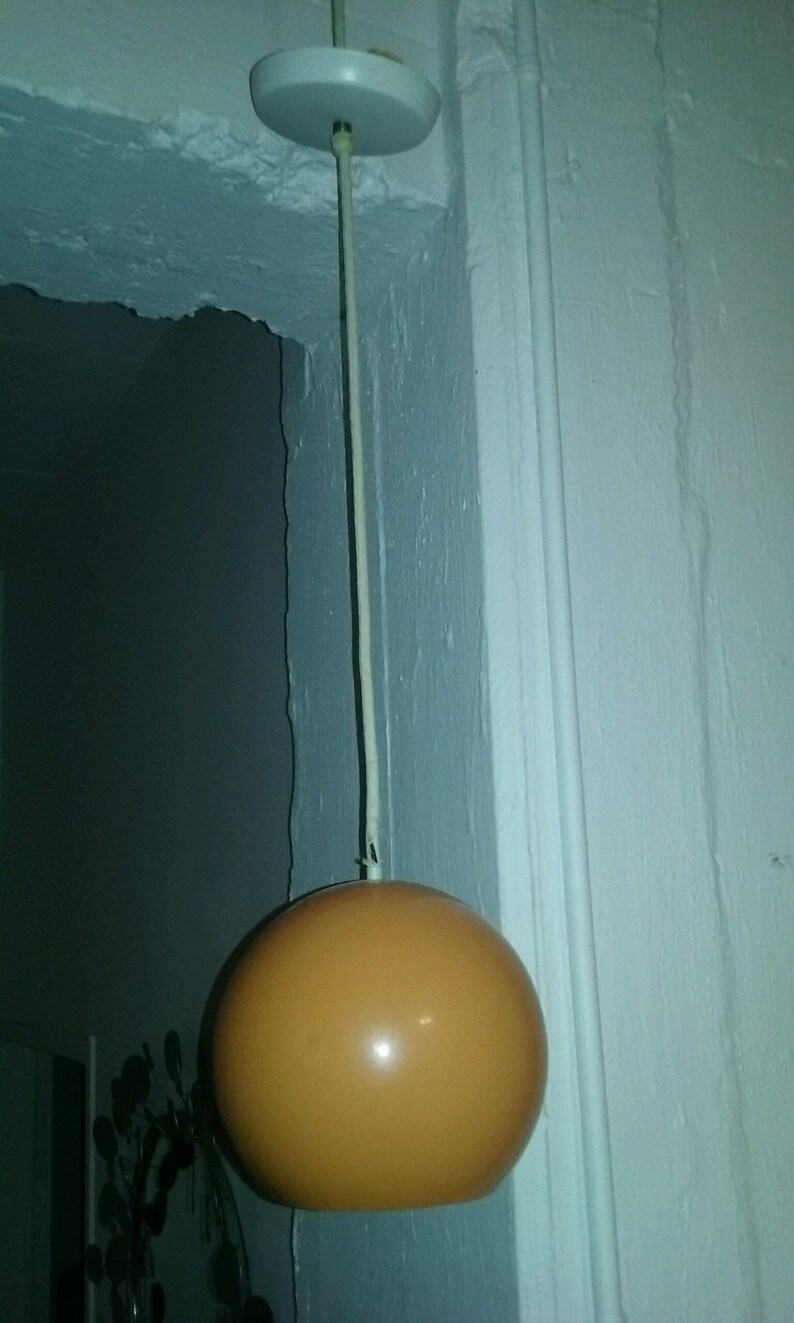 Vintage Panton style hanging ball fixture