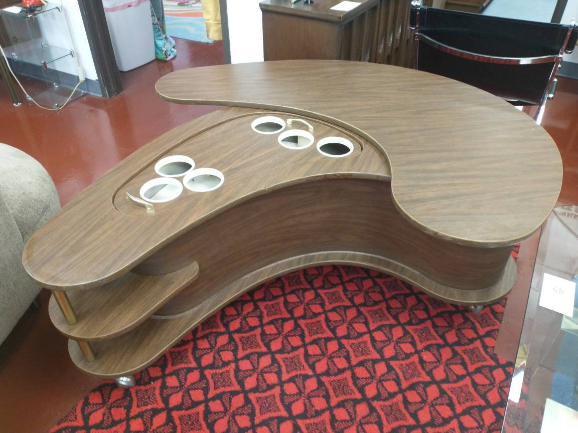 RARE Worlds Fair 60s AH Stock Grand Server Boomerang Bar Coffee