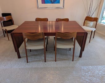 Gorgeous Danish Modern Rosewood Dining Set
