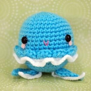 MOTIF AU CROCHET pour méduse Amigurumi, motif méduse en peluche au crochet kawaii