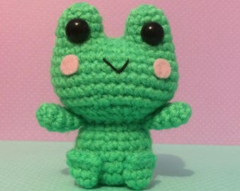 CROCHET PATTERN for Frog Amigurumi Soft Sculpture, Crochet Frog Toy