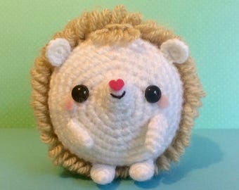 CROCHET PATTERN for Kawaii Amigurumi Hedgehog,Cute Crochet Hedgehog, Crochet Tutorial for Hedgehog Crochet Toy Animal