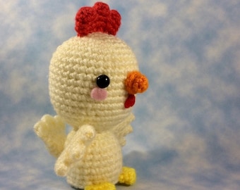 CROCHET PATTERN for Chicken Amigurumi! Plush Crochet Chicken Amigurumi Step by Step Pattern Crochet Tutorial