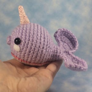 CROCHET PATTERN - Narwhal Amigurumi - Nursery Decor Kids Gift Collectible Toy Soft Sculpture - Instant PDF Download
