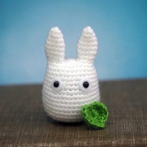 CROCHET PATTERN for Totoro Inspired Crochet Amigurumi Plushie, Crochet Chibi Totoro Inspired Fan Art Amigurumi Pattern Tutorial