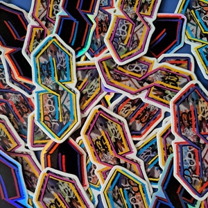 Super S Sticker | Vinyl Decal | Holographic Sticker | Middle School S | Stussy S | Graffiti S