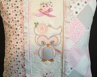 Little  Girl Owl Pillow