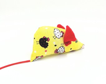 Catnip mouse cat toy, chicken, chook, chick, kitten toy