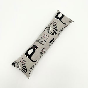 Modern catnip cat kicker toy, black gray white, kitten toy, cat toy