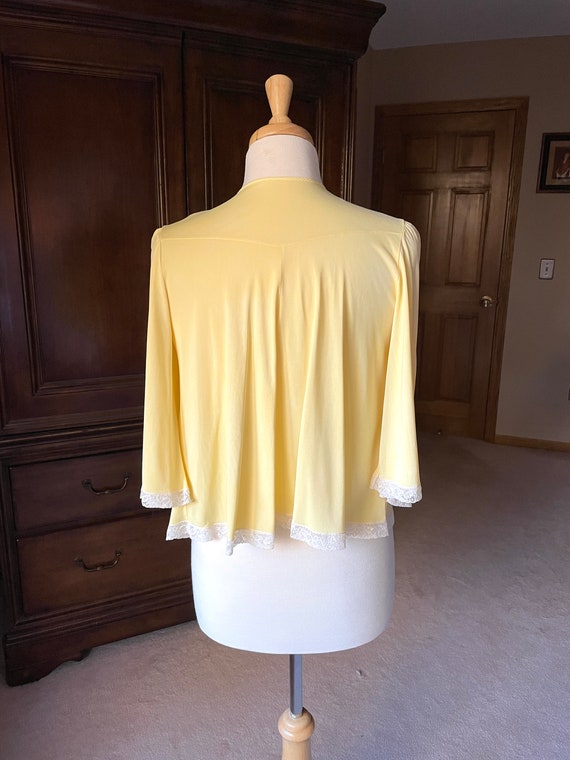 1960s Lorraine women's medium vintage bed jacket … - image 5