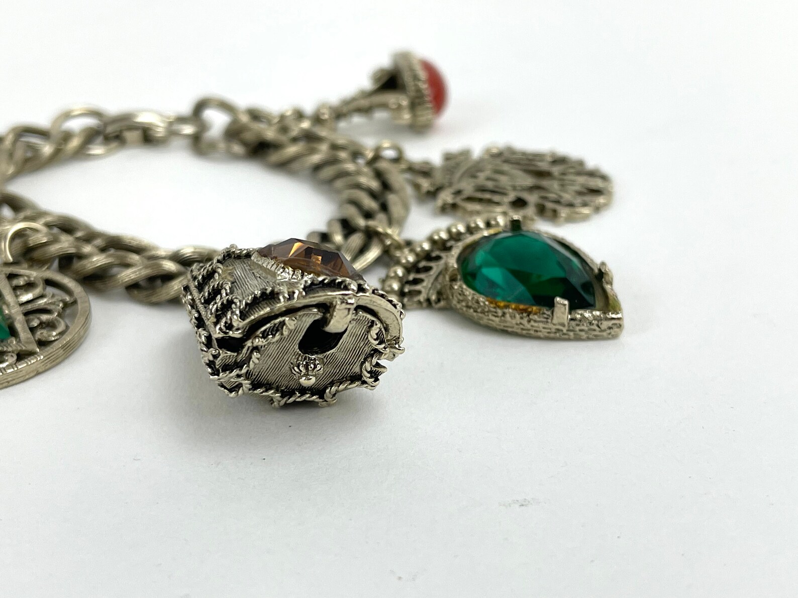 Vintage charm bracelet Etsy