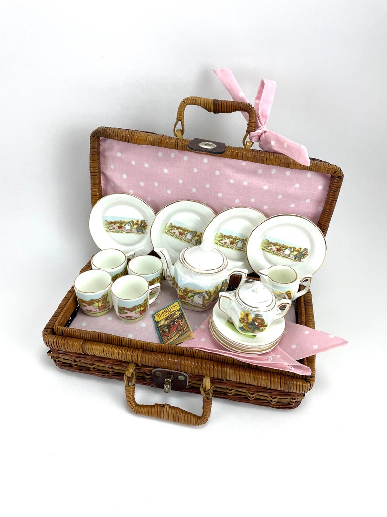 15 Piece Childrens Bone China Tea Set in Three Bears Design Etsy
