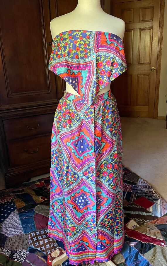 Paisley Printed Maxi Dress - Adored By Alex