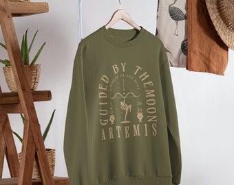 Sudadera de la diosa griega Artemisa: Camiseta con cita de poesía Librariancore