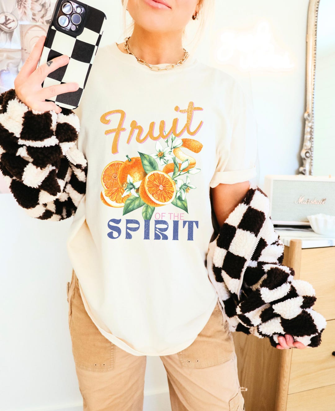 Fruit of the Spirit Comfort Colors Christian Tshirt for Women Vintage ...