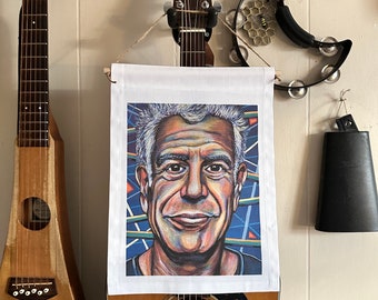 Anthony Bourdain - Canvas Banner- FREE SHIPPING