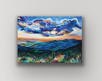 Blue Ridge Parkway - Small ART Print - Jerika Renee Art - 5” x 7” Free Shipping