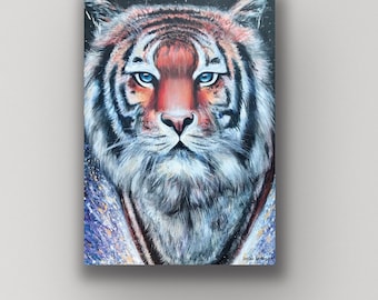 5" x 7" - Tiger - Small Art Print - Jerika Renee Art - Free Shipping