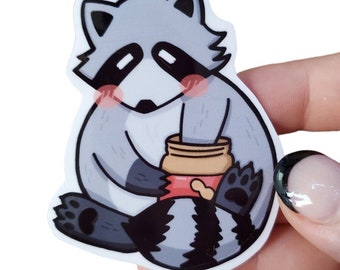 PB Racoon Vinyl Sticker