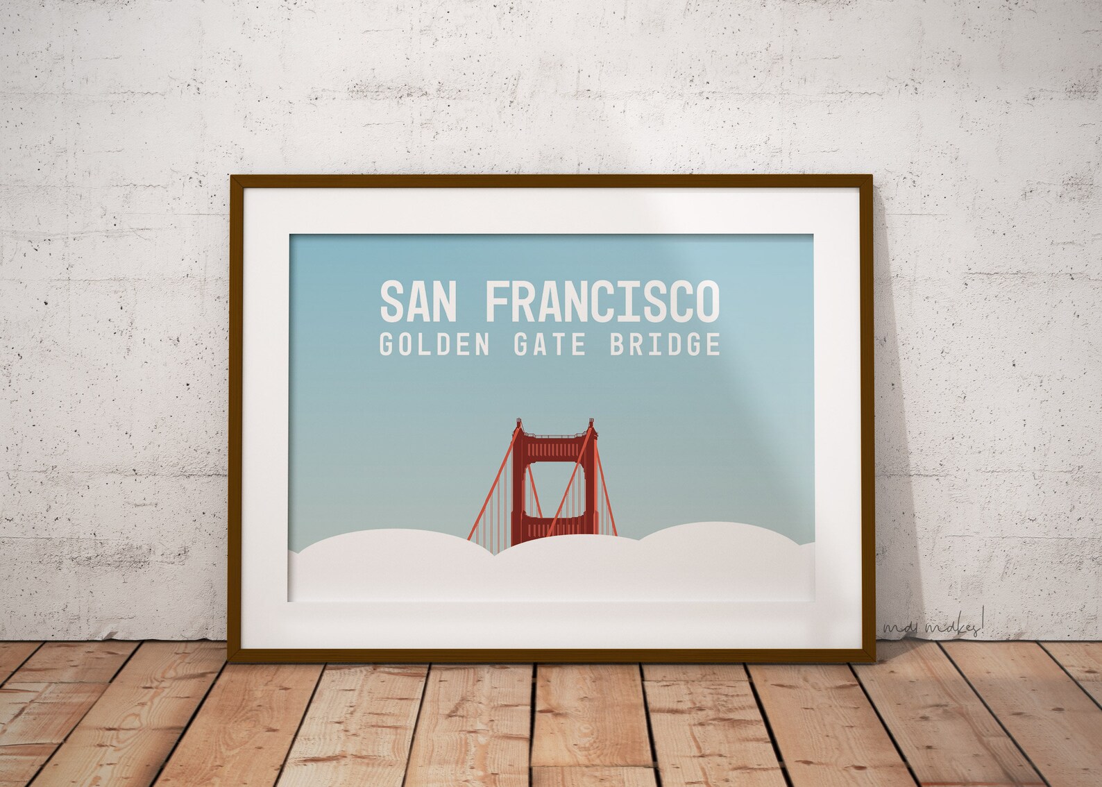 Golden Gate Bridge San Francisco Landscape Printable Art - Etsy
