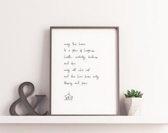 May This House Quote, Printable Quote, Printable Art, Digital Prints, Prints, Various Sizes, Instant Download