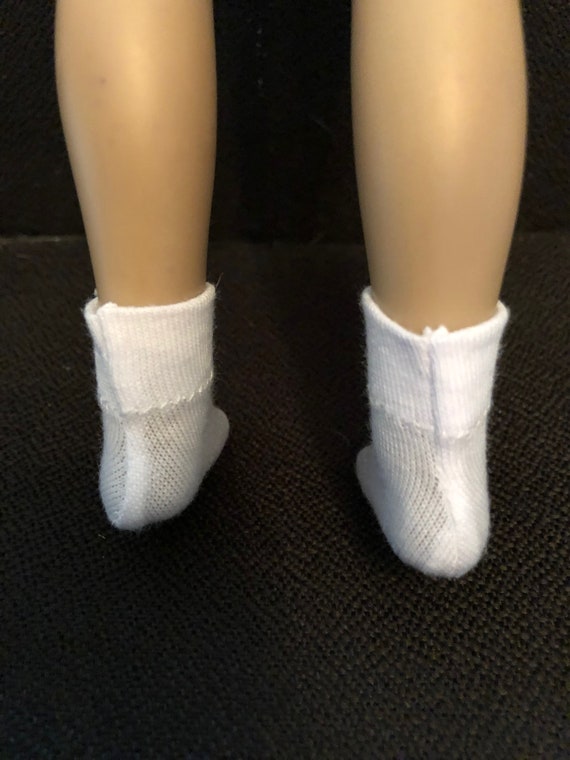 2 pair White Ankle Socks for 13/" Effner Little Darling Doll
