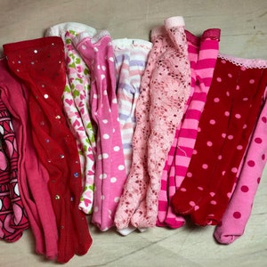 Choice of Valentine Tights for 14" American Girl Wellie Wishers Doll