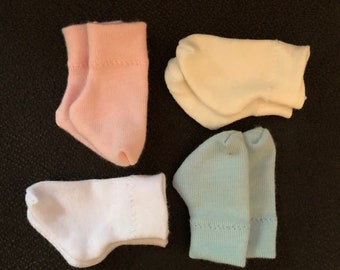 4 pair Pastel Socks for 13" Effner Little Darling Doll