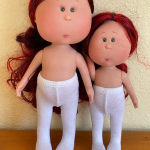 White tights for 12" Nines d'Onil Mia doll