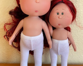 White tights for 12" Nines d'Onil Mia doll