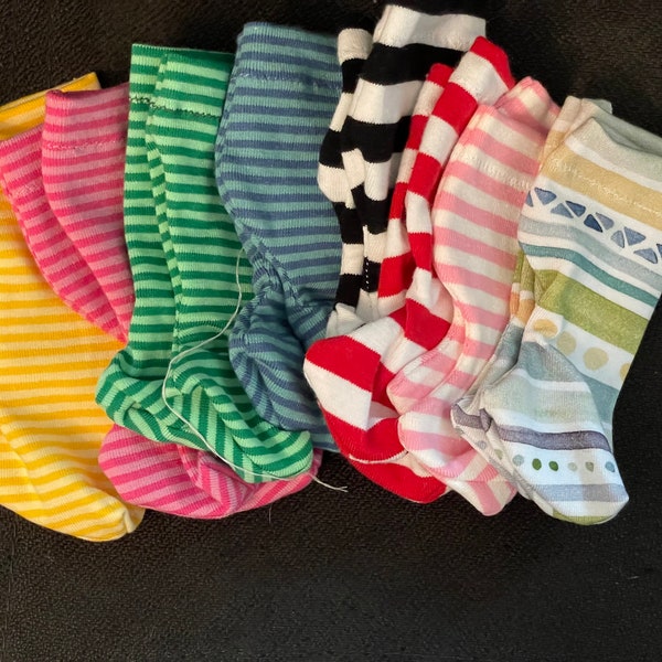 Choice of STRIPED knee socks for 18" American Girl doll