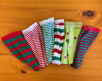 Christmas tights for 12" Nines d'Onil Mia doll