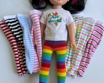 Choice of STRIPED Tights for 14"  doll