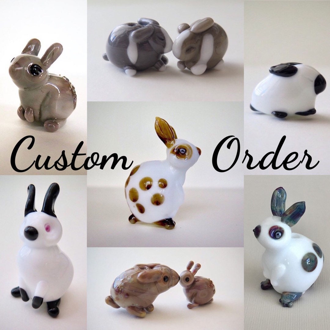 Custom Yellow Rabbit Figure YOUR CUSTOM BUNNY Made to Order - Etsy