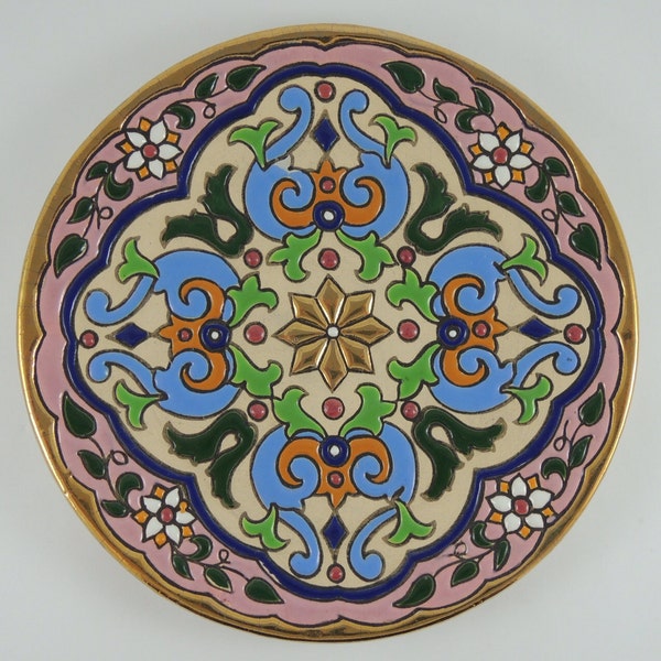 Vintage Ceramicas Sevilla Decorative Plate