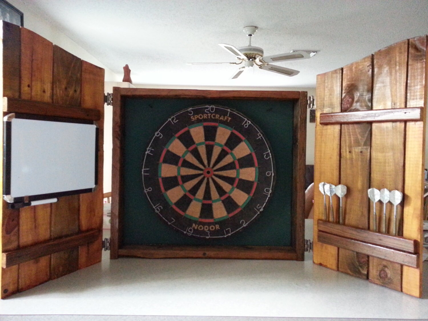 FREE SHIPPING Rustic Dartboard Made From Recycled Wood Etsy