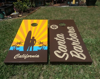 Beach Themed Corn hole Boards