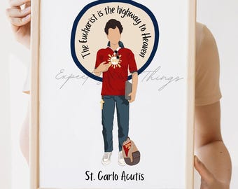 DIGITAL DOWNLOAD - St Carlo Acutis Halo Quote