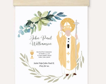 1st Communion Wall Hanging Gift with Special Saints