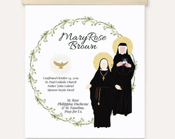 Confirmation Wall Hanging Gift with Special Saints