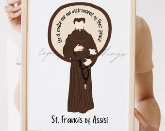 DIGITAL DOWNLOAD - St Francis of Assisi Halo Quote