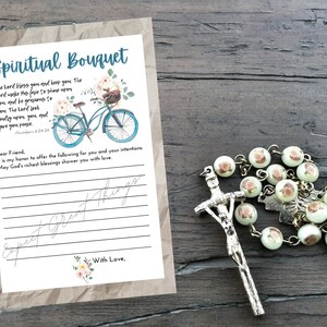 DIGITALER DOWNLOAD Fahrrad Spiritual Bouquet Karte