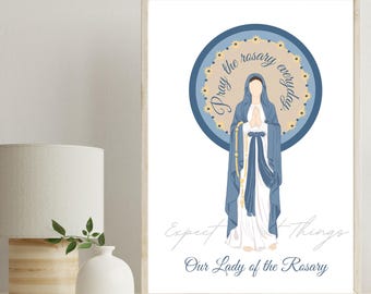 DIGITAL DOWNLOAD - Our Lady of the Rosary Halo Design