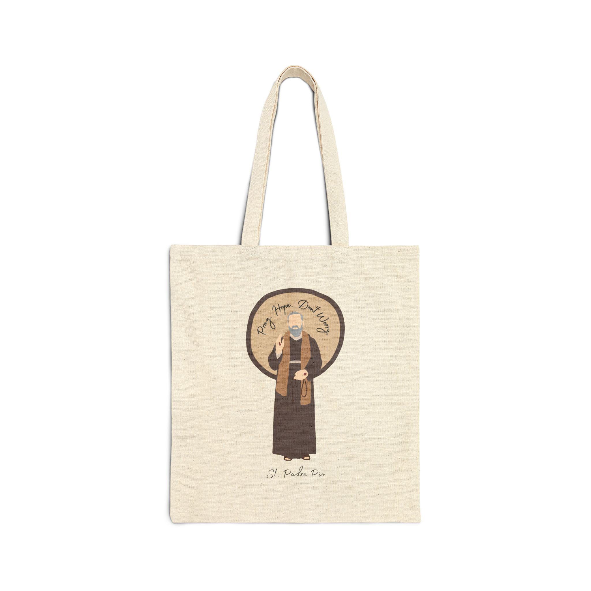 【PORTERNA】Pio tote bag Padre Pio Tote Bag - Etsy