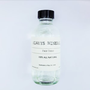 Natural Face Toner. Rose Water Toner. Witch Hazel Toner. Face Cleanser. Astringent. Natural Skincare. Vegan Beauty. Astringent. Acne. Toner.