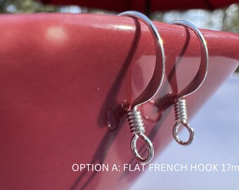 20pc Hypoallergenic French Hook Fish Hook Earrings Tarnish Resistant Silver Ear Wires Bright Silver Antiqued Silver DIY Jewelry Sets