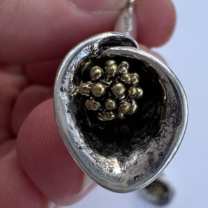 Silver CANNA LILY Pendant FOCAL Bead Silver Pendant Canna Lily Solid Pendant