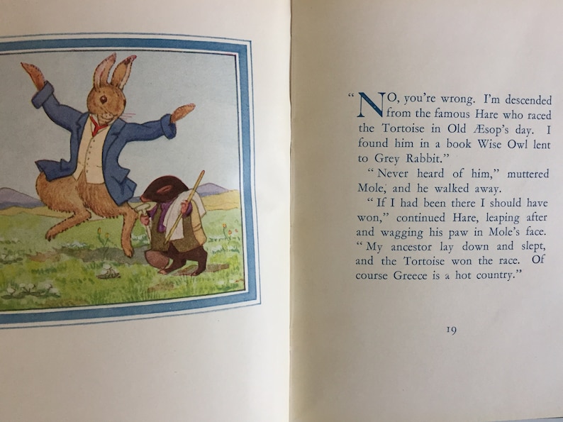 Vintage Tiny Book Moldy Warp the Mole Alison Uttley image 6