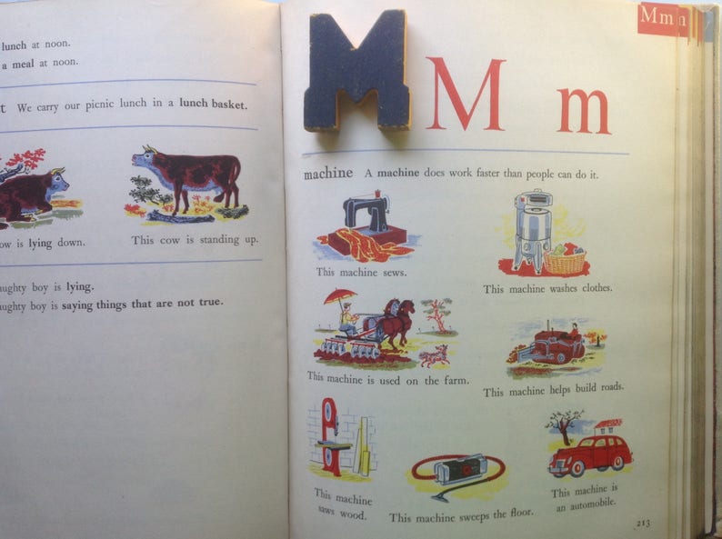 The Rainbow Dictionary 1947 Post WWII Adorable Colorful Etsy