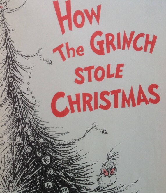 how the grinch stole christmas early edition 1957 dr seuss etsy how the grinch stole christmas read aloud